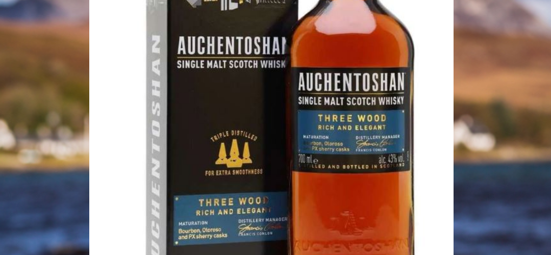 AUCHENTOSHAN THREE WOOD SINGLE MALT SCOTCH WHISKY